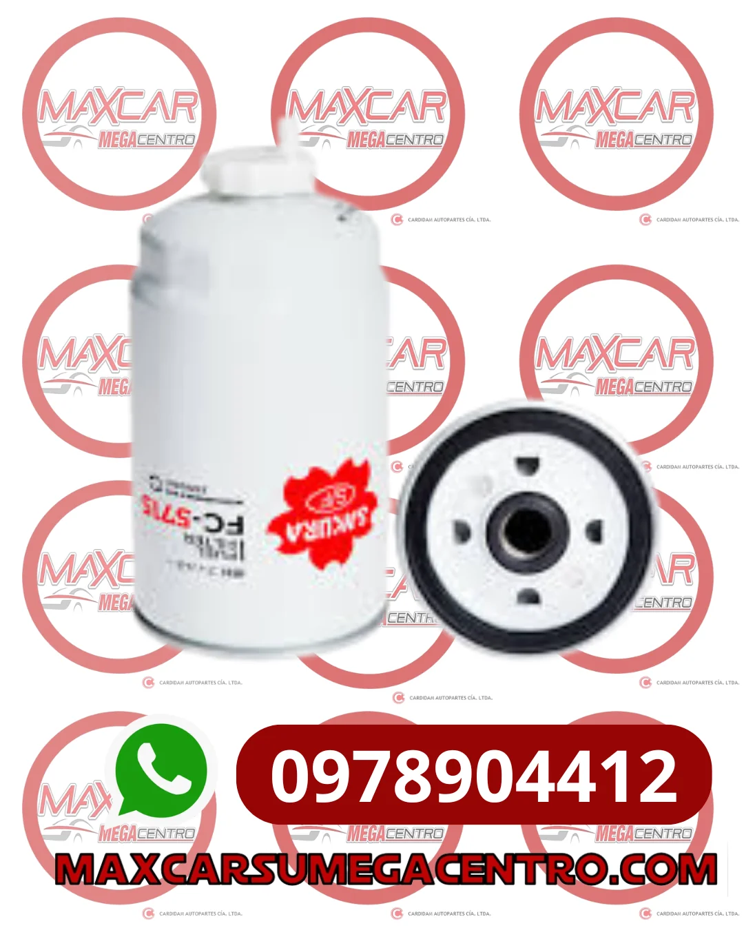 F.C5715 FILTRO ACEITE SAKURA CUMMINS KOMATSU JAC K7 (PSL270 LF670 LFP670)