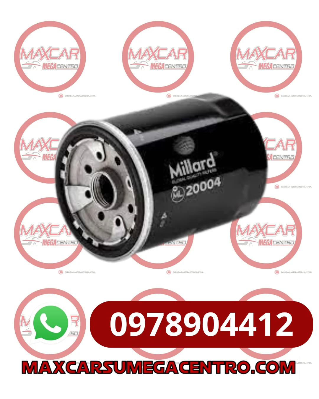 F.AO9566 FILTRO ACEITE MILLARD ML20004 HILUX FORTUNER (2870)