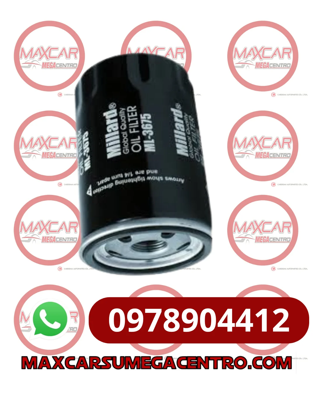 FILTRO ACEITE MILLARD ML3675 SILVERADO TRAILBLAZER 13/16 - FML3675