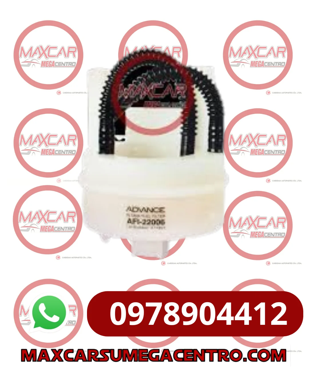 F.AFI22006 FILTRO COMBUSTIBLE ADVANCE TIIDA DUSTER 12 SANDERO LOGAN 10 STEPWAY (SUMERGIBLE)