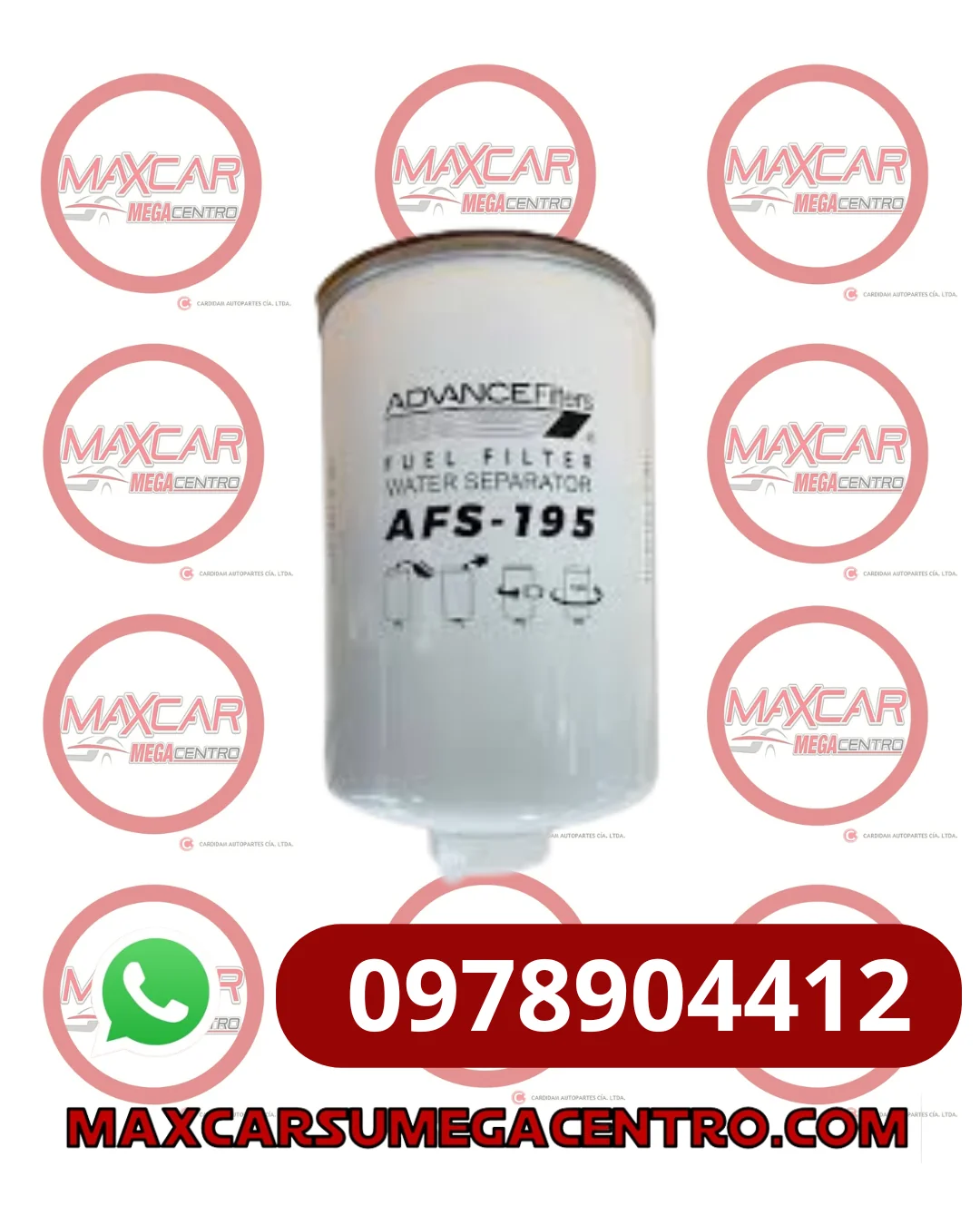 F.AFS195 FILTRO COMBUSTIBLE SAMURY SK2602 CHANGAN HUNTER 2 21-22 FODAY LION 21-23 (X191195)M18