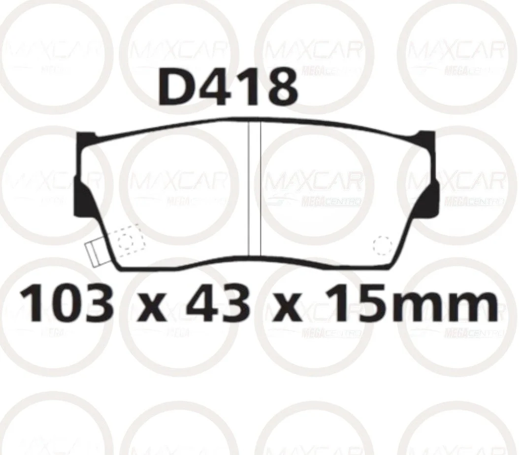 PASTILLA FRENO DAICHI D418 VITARA 3 (PUERTAS) 88-13 DEL - PDC418
