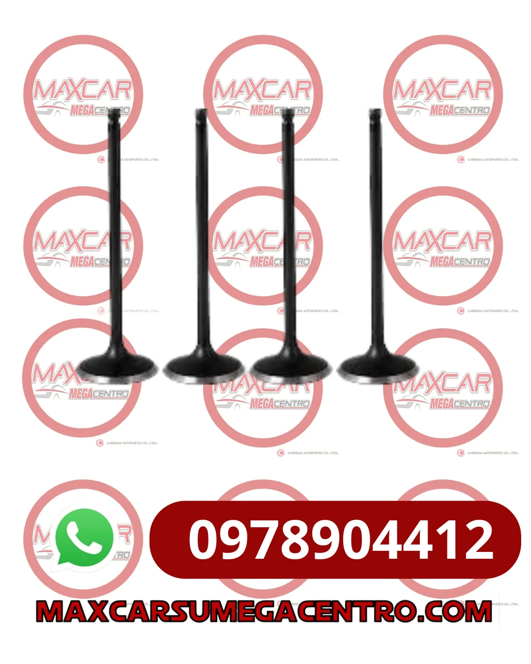 VE.96352793 VALVULA ESC SHINHAN MATIZ 0.8 3CIL SPARK 1.0 4CIL (4 UNID)